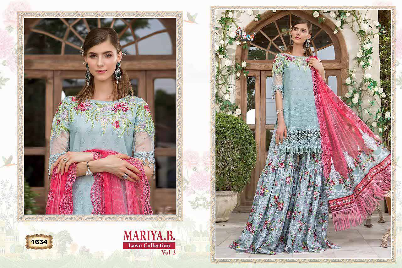 Shree Fabs Maria B Lawn Vol 2 Embroidery Pakistani Suits Shree Fabs Maria B Lawn Vol 2 Embroidery Pakistani Suits